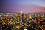 helicopter downtown la night photo by Brian L. Frank copyright holder